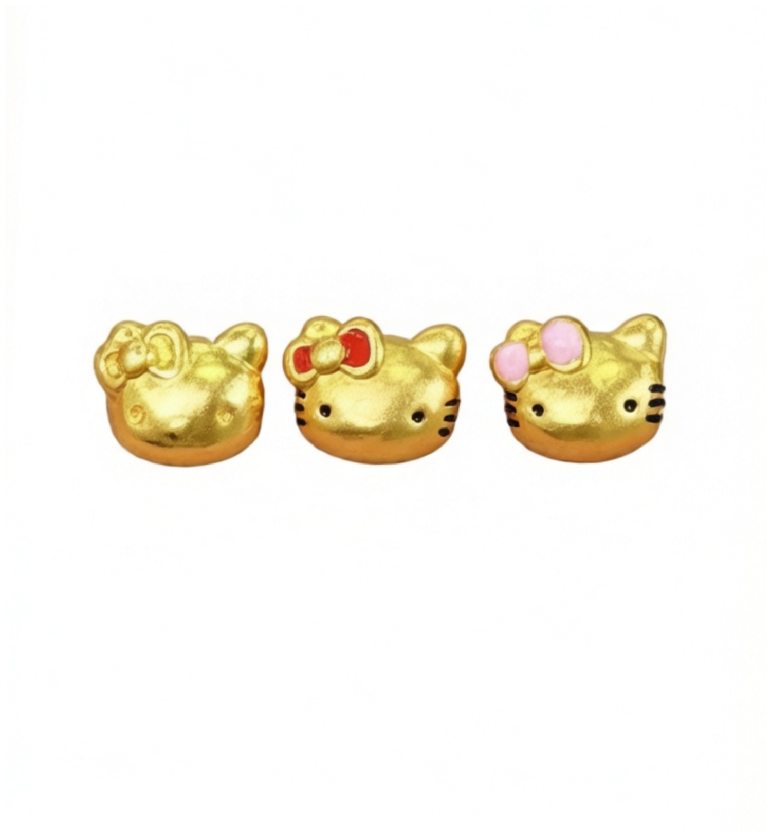 【金饰品卡】足金999KT猫头凯特猫中空5D黄金高级感DIY